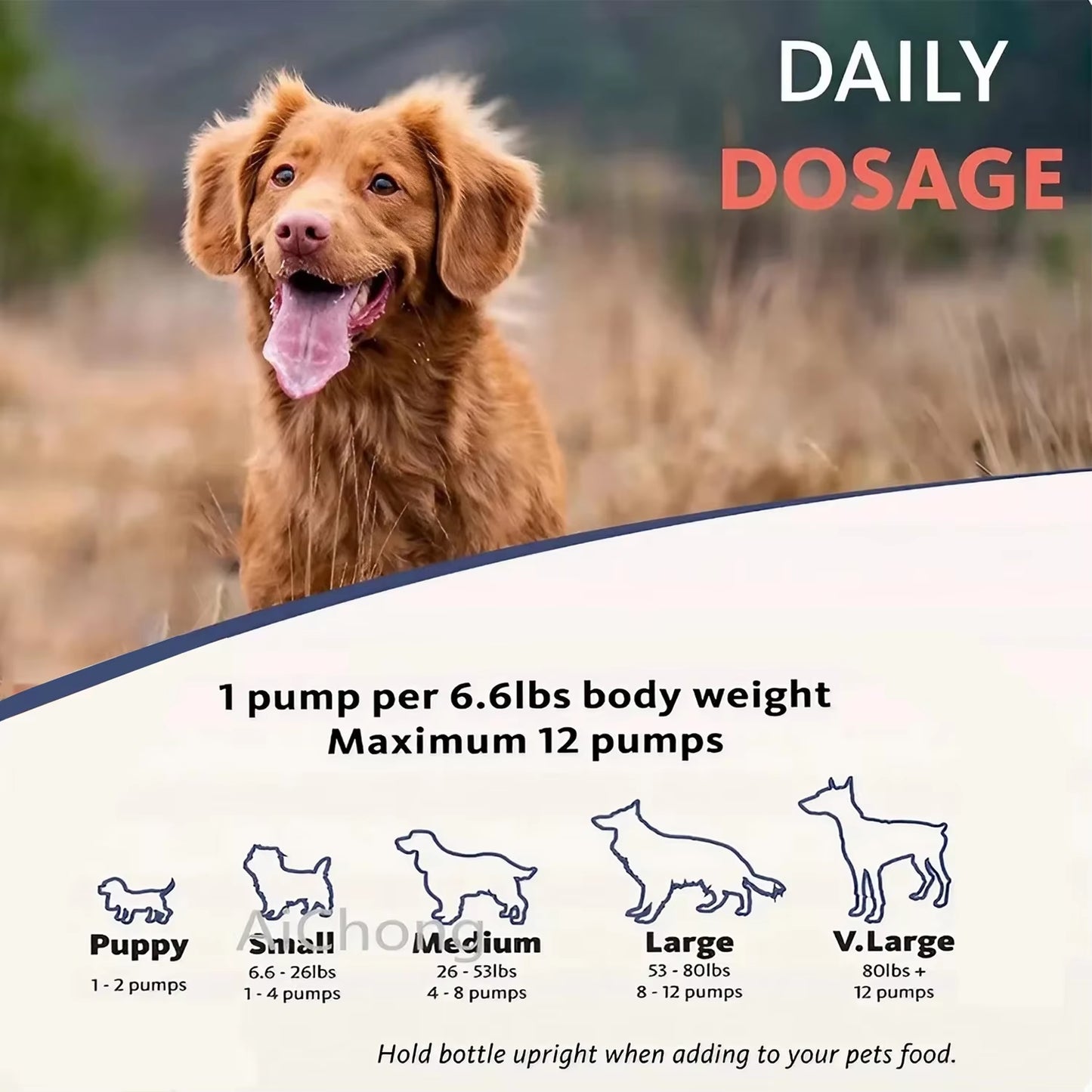 500Ml Natural Salmon Oil for Dogs - Omega Fatty Acids Supplement - Human Grade Nutritional Health Support