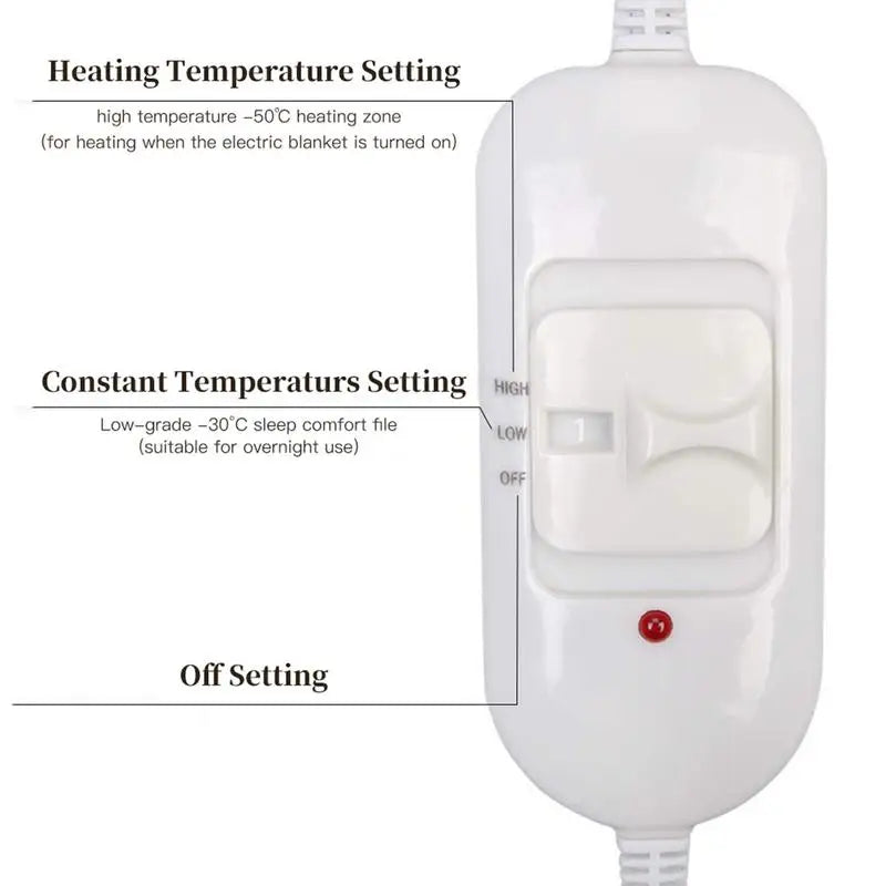 3-Speed Adjustable Heating Pad for Dog Cat Power-Off Protection Pet Electric Heated Warm Mat Bed Waterproof Bite-Resistant Wire