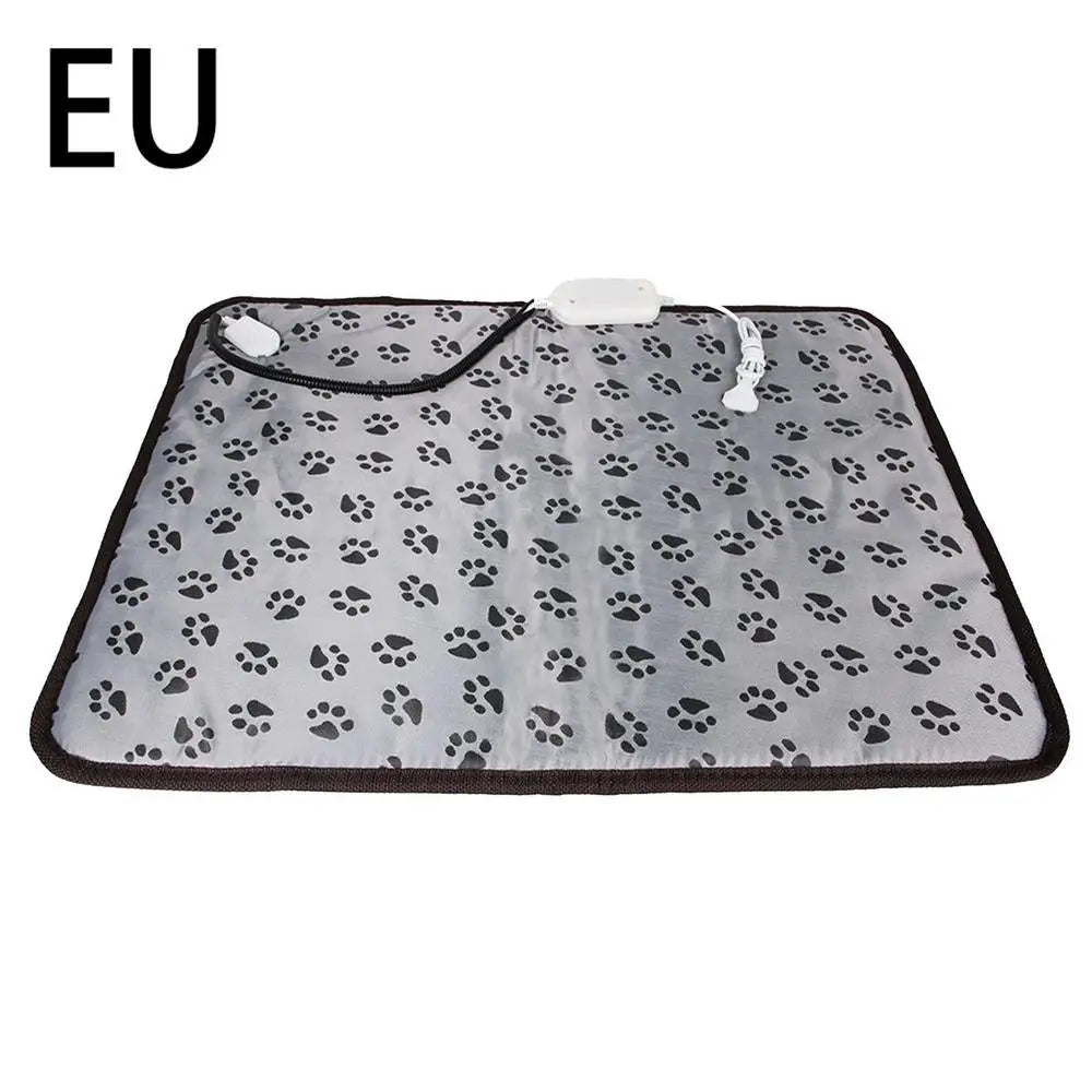 3-Speed Adjustable Heating Pad for Dog Cat Power-Off Protection Pet Electric Heated Warm Mat Bed Waterproof Bite-Resistant Wire