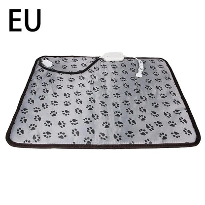 3-Speed Adjustable Heating Pad for Dog Cat Power-Off Protection Pet Electric Heated Warm Mat Bed Waterproof Bite-Resistant Wire